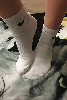 Used Womens Nike Ankle Socks Havent Washed In Over Three Weeks After Pilates Classes  Nice Legs With Even Nicer Feet PM For Details