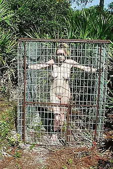 Caged outdoors That has to hate fun