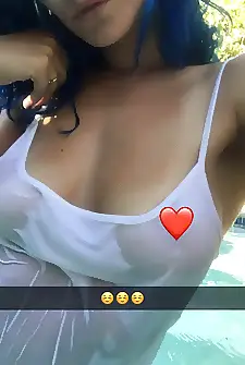 Sexy white top in the pool skyerhodes