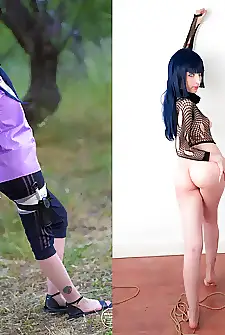 Did you know Hinata Hyugas sexy side Her clothes ripped a bit after some ropeplay!  by Kerocchi