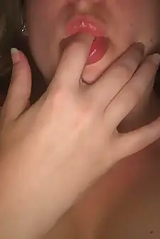 I wish that was something other than her finger