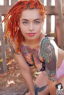 Inked pierced and red