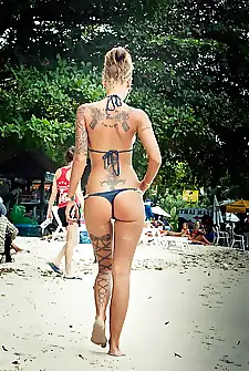 Sexy tattoos with amazing body to match