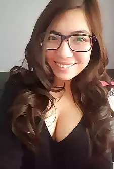 Nerdy and busty