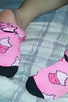 What Do You Think Of My Cup Cake Socks On My Petite Size 4 1 2 Feet Let Me Know!